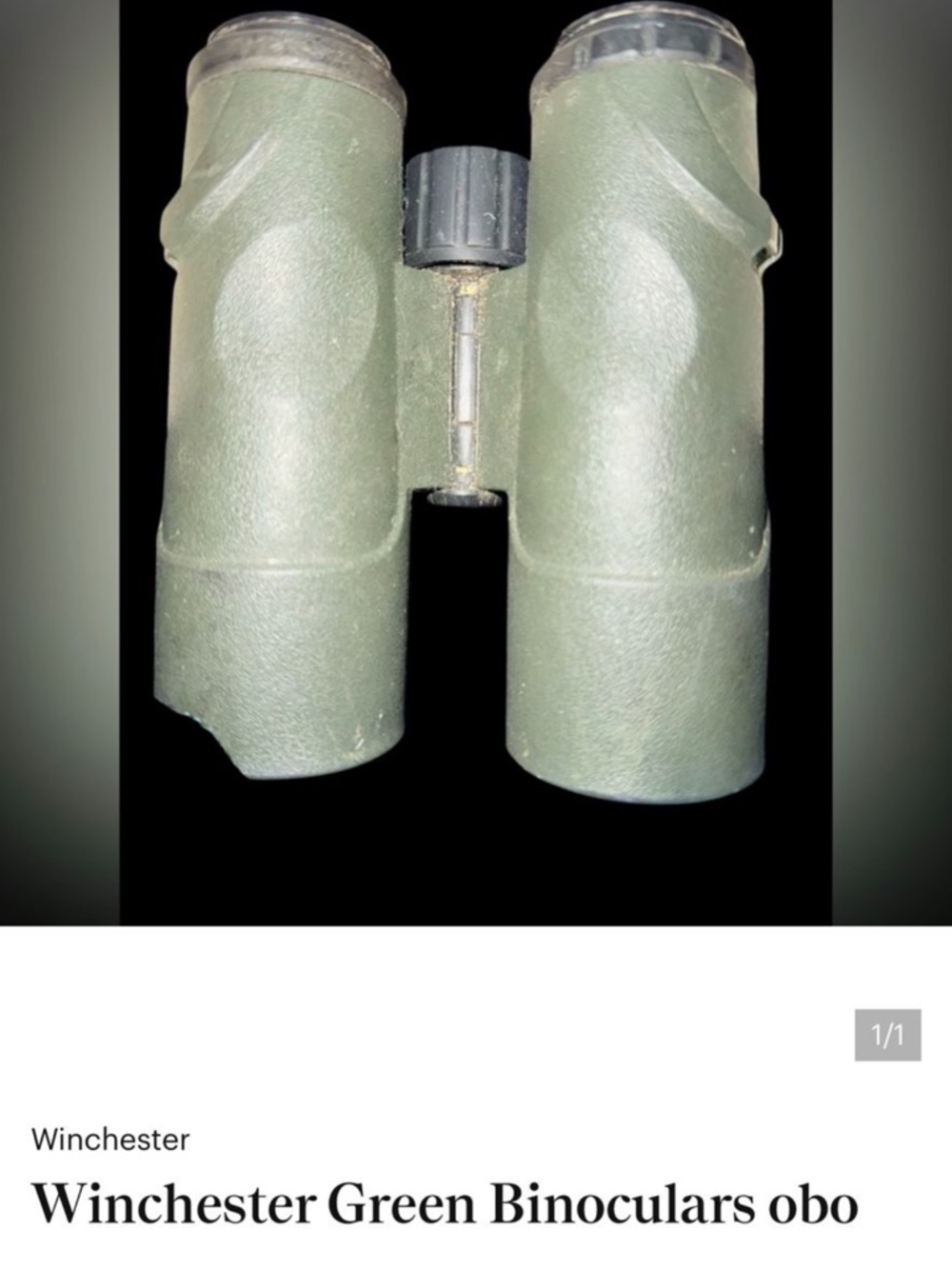 Winchester Olive Green Compact Binoculars - Lightweight Field View